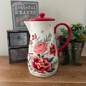 Brand New VHTF Pioneer Woman Merry Meadows Ceramic Pitcher With Lid
